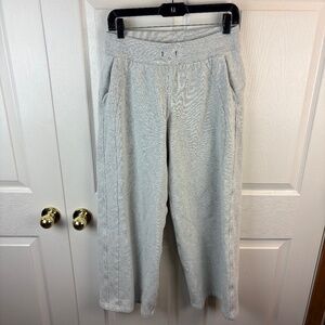 Lululemon Scuba Mid Rise Wide Leg Full Length Pants Gray